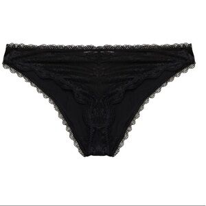 STELLA MCCARTNEY Black Satin & Lace Panties - Women’s Size M (US 6) - NEW